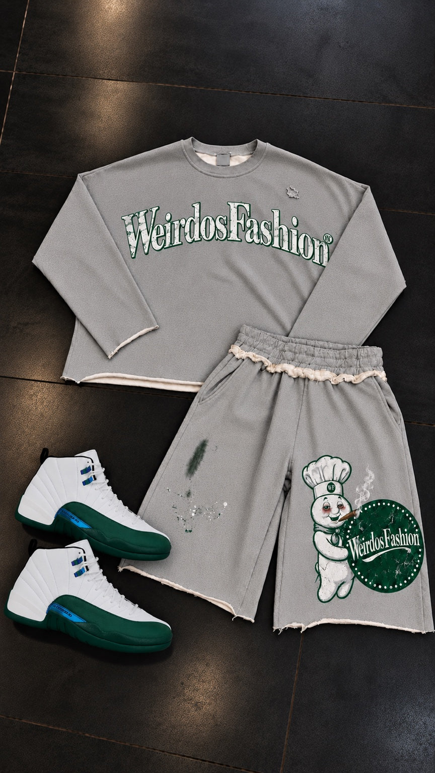 WF X BAKED Set — Green & White